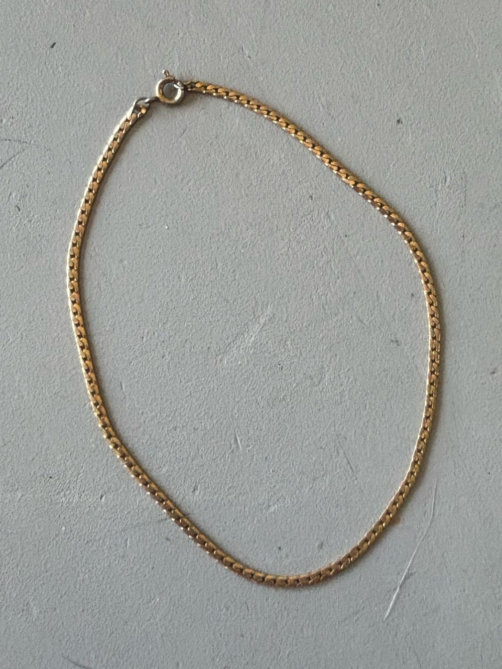 Gold-Plated Box Chain Bracelet